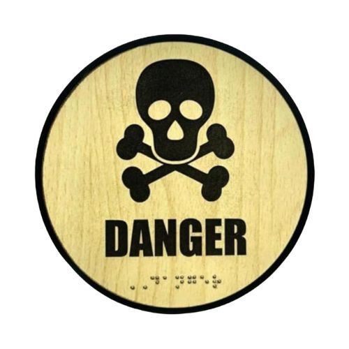 Danger MDF Braille Sign | Self Adhesive | SIGNXPRESS INDIA Danger MDF Braille Sign | Self Adhesive | SIGNXPRESS INDIA