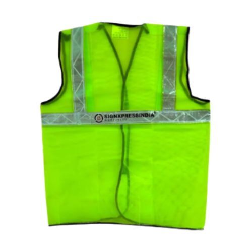 Reflective Safety Jacket with Single Reflective Tape – Green 210 Reflective Safety Jacket with Single Reflective Tape – Green 210