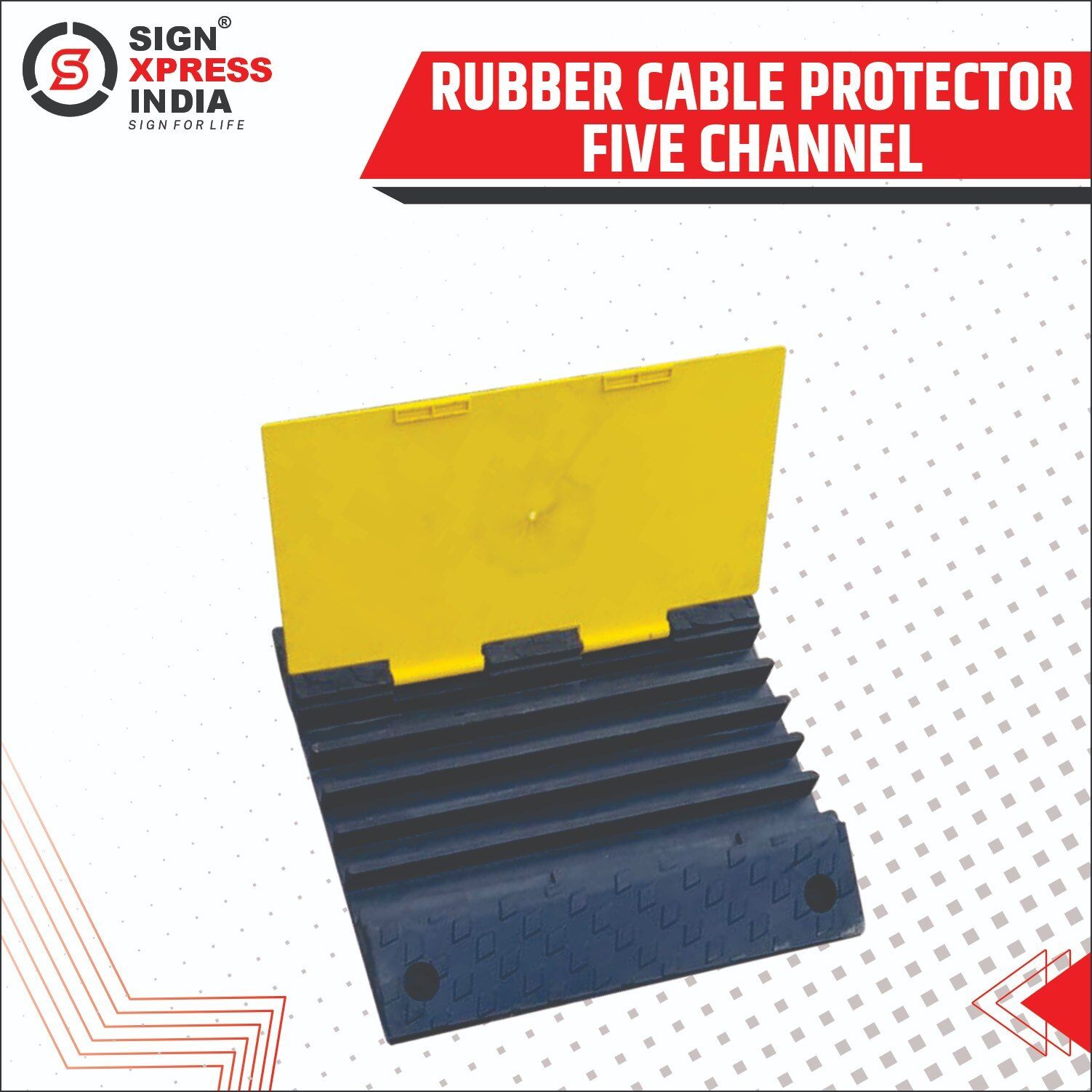 Rubber Cable protector 5 channel 01